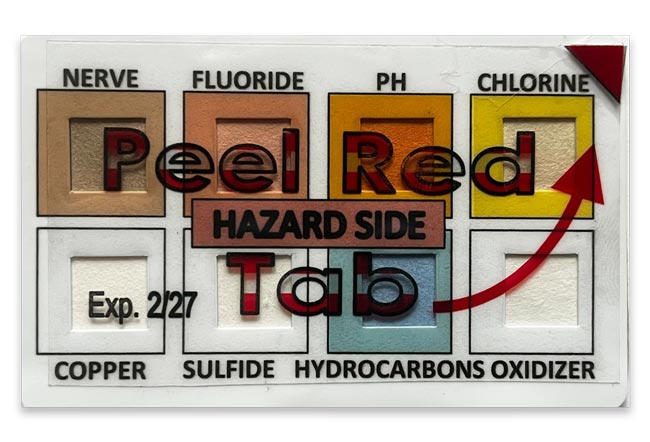 HAZMAT ハイブリッド15p Z-Strip Hazmat Chemical Test Paper Card | Z-Strip | In Our Gear, LLC