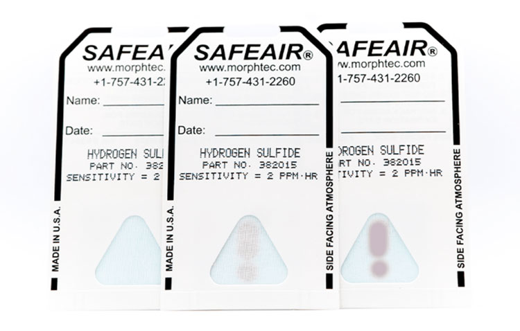 SafeAir Hydrogen Sulfide Detection Badges 382015 50 Morphix