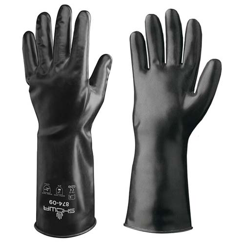 North Butyl Gloves 17 Mil 14 Rough Hand B174r 8 B174r 9 B174r 10 B174r 11 North By