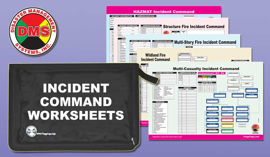 Multi-Hazard Incident Command Worksheet Kit | DMS-05736 | Disaster