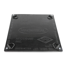 MagnaSeal 18" x 18"  High Strength Leak Patch The MAGNASEAL Leak Patch is a high strength, magnetic, flexible urethane patch that is chemical resistant and can withstand a pressure of up to 30 pounds.